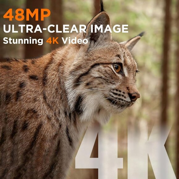 NEW 4K 48MP Game Camera with Night Vision 0.1s Trigger Motion Activated,130°Wide - Picture 5 of 6